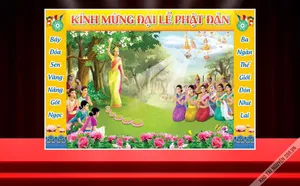 Backdrop Lễ Phật Đản CDR - Thiết Kế Đẹp Mắt, Dễ Chỉnh Sửa