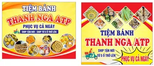 Banner Tiệm Bánh Thanh Nga ATP – Thiết Kế Quảng Cáo Vector CDR
