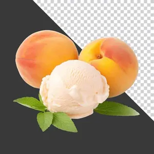 Kem Đào Hấp Dẫn - Ảnh PNG Chất Lượng Cao Cho Thiết Kế Đồ Họa