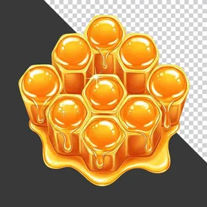 Sáp Ong Vàng Óng Đổ Mật PNG Cao Cấp