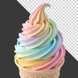 Kem Đa Sắc Màu PNG - File Thiết Kế Đồ Họa Chất Lượng Cao