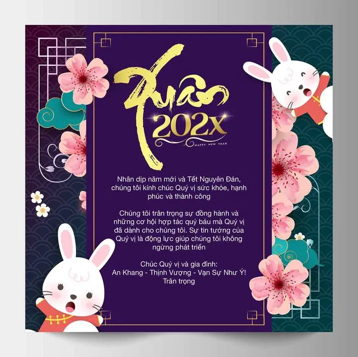 Poster Happy New Year 2026 ngựa vàng cách điệu độc đáo