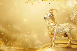 Dê Vàng May Mắn JPG - Thiết Kế Tết, Năm Mới, Phong Thủy Ấn Tượng