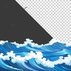 Sóng Biển Cuộn Trào - Hình Ảnh PNG Chất Lượng Cao