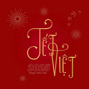Background Tết 2026 Ngựa Vàng Happy Chinese New Year - File AI