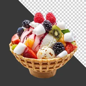 Kem Hoa Quả Thập Cẩm PNG - Tài Nguyên Thiết Kế Đồ Họa Chất Lượng Cao