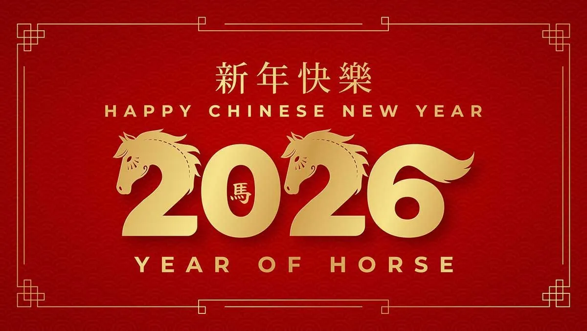 2026 Happy Chinese New Year Ngựa Vàng Đẹp - File Vector