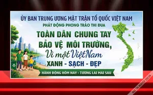  Phông nền  sân khấu Toàn Dân Chung Tay Bảo Vệ Môi Trường Xanh Sạch Đẹp - File Corel