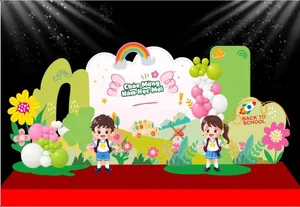 File corel - Mẫu thiết kế phông nền chào mừng năm học mới back to school mầm non tiểu học