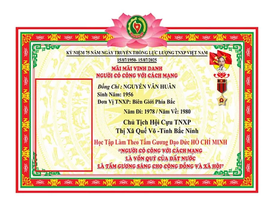 Bằng khen vinh danh người có công với cách mạng File Corel