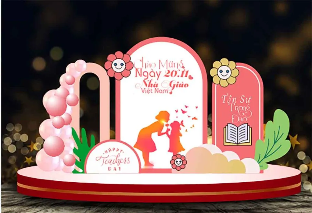 File Corel phông nền chúc mừng Ngày Nhà Giáo Việt Nam 20 -11