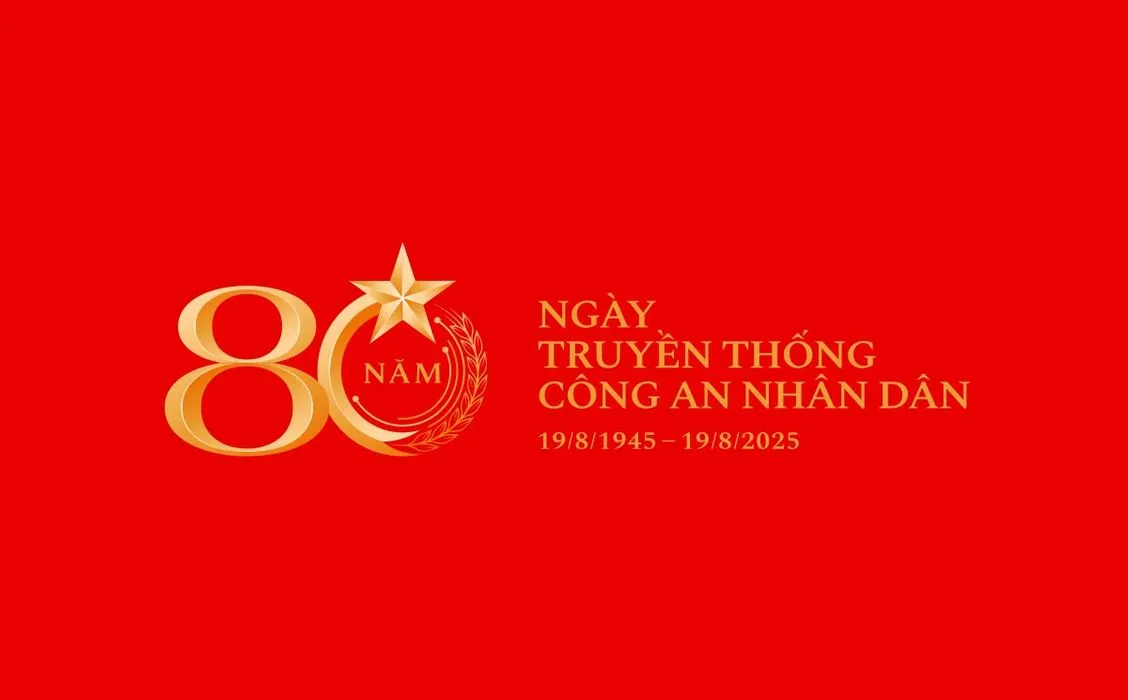 File vector 80 năm ngày truyền thống công an nhân dân