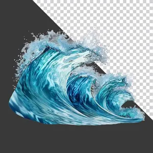 Sóng Biển Xanh Động PNG - Tài Nguyên Thiết Kế Đồ Họa Chất Lượng Cao