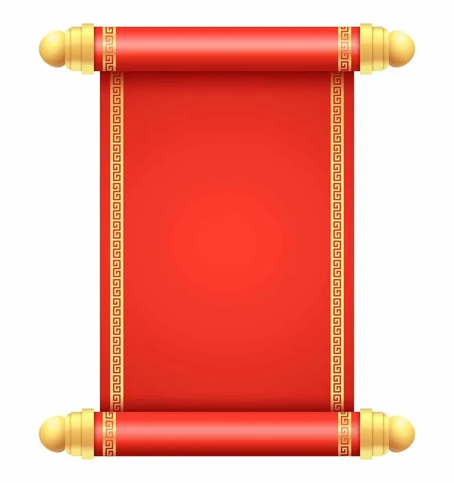 Vector cuốn thư đỏ Trung Quốc truyền thống