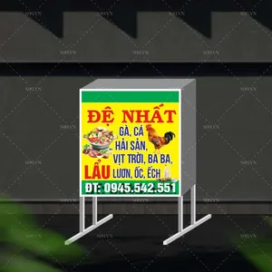 Mẫu thiết kế biển vẫy, biển hộp nhà hàng, quán ăn file corel