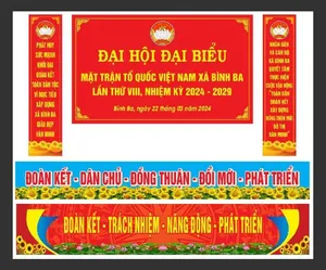 Mẫu file Corel trang trí Đại hội Đại biểu Mặt trận Tổ quốc Việt Nam xã Bình Ba 2024 – 2029