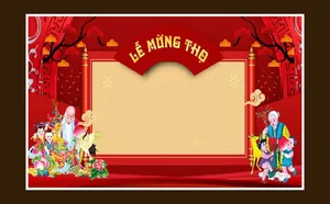 Phông Nền Lễ Mừng Thọ Đẹp File Corel CDR Nền Đỏ Truyền Thống