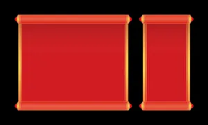 Câu đối đỏ Tết vuông Vector