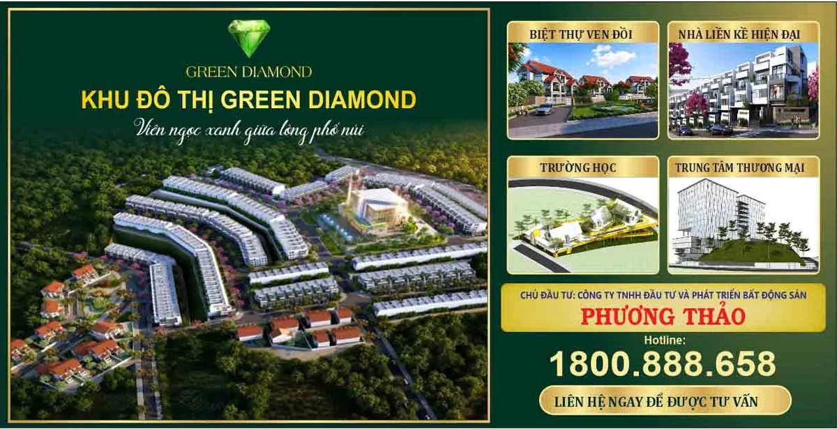 Poster Bất Động Sản Green Diamond – Thiết Kế Cao Cấp