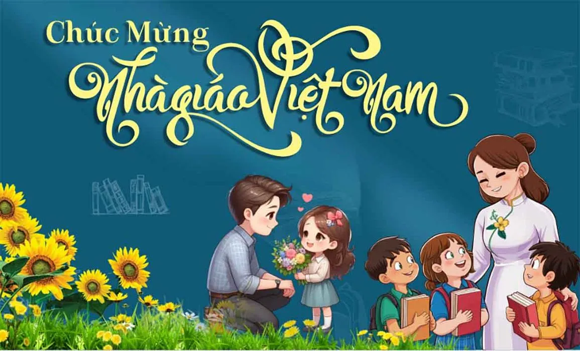 File Corel Phông chúc mừng ngày Nhà giáo Việt Nam 20 -11 