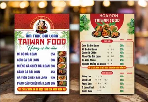 Menu Ẩm Thực Đài Loan CDR - Mẫu Thiết Kế Chuyên Nghiệp Dễ Chỉnh Sửa