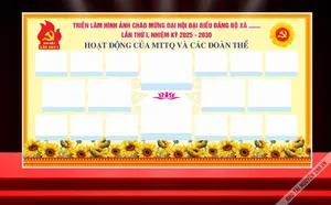 File Corel Triển Lãm Hình Ảnh Đại Hội Đảng Bộ Xã 2025–2030