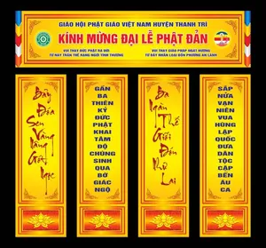 File thiết kế băng rôn và phướn câu đối Phật Đản – Giáo hội Phật giáo Việt Nam huyện Thanh Trì