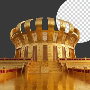 File ảnh đền thơ vua hùng tại Cần Thơ file PNG chất lượng cao