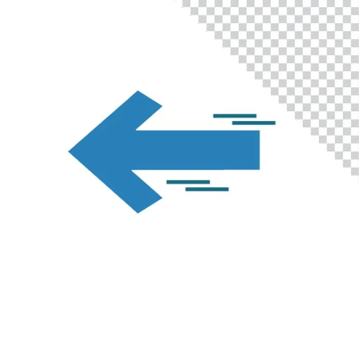 Mũi tên mầu xanh chỉ bên trái File PNG
