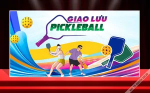 Backdrop Pickleball Thể Thao Năng Động – Thiết Kế Sự Kiện CDR