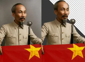 Hình ảnh Bác Hồ đọc tuyên ngôn độc lập - File chất lượng cao