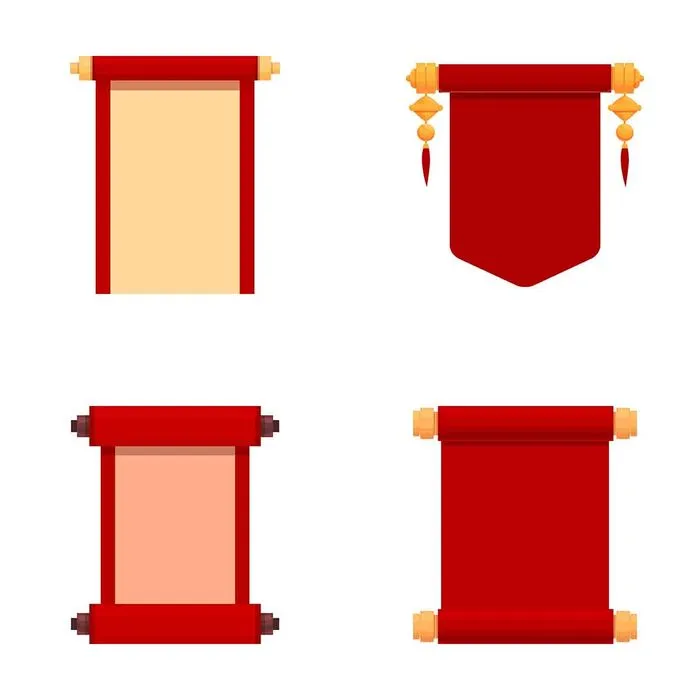 Câu đối Tết Vector phong cách đơn giản