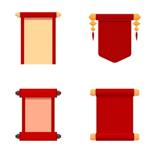 Câu đối Tết Vector phong cách đơn giản