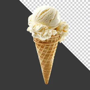Kem Ốc Quế Vanilla PNG - File Thiết Kế Đồ Họa Chất Lượng Cao