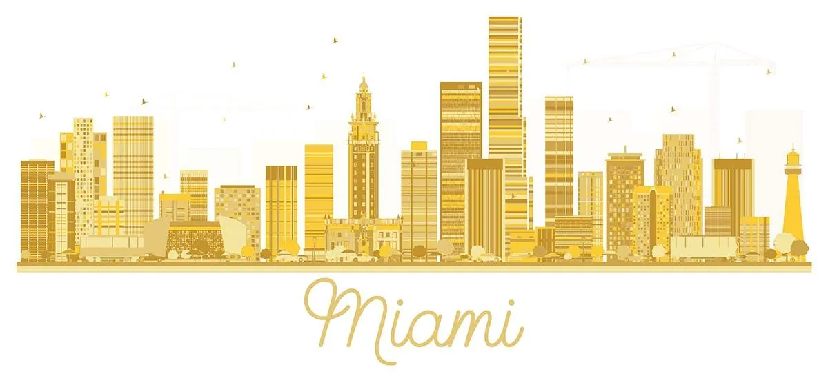 File EPS Thành phố vàng Miami hiện đại