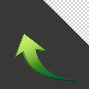 Mũi tên mầu xanh lên trên File PNG
