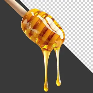 Mật Ong Vàng Óng Trên Que Lấy Mật - Ảnh PNG Chất Lượng Cao