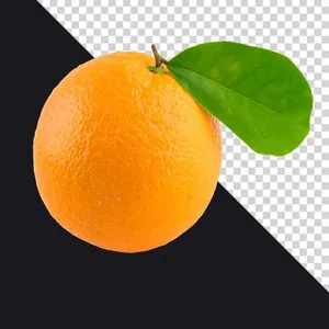 Hình ảnh quả cam File PNG với lá xanh nổi bật, giàu dinh dưỡng và tươi ngon