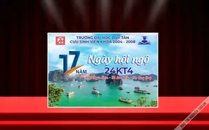 File Corel - Banner họp lớp 17 năm ngày hội ngộ cựu sinh viên Đại học Duy Tân khóa 2004 - 2008