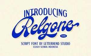 Phông chữ viết tay Retro Việt hóa TH Relgone