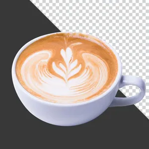 Ly cappuccino nghệ thuật rót sữa hình lá đẹp mắt.PNG