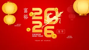 File Ai Tết 2026 Năm Ngựa nền đỏ vàng
