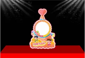 Thiết kế khung chụp hình sinh nhật Happy Birthday cho bé File Corel