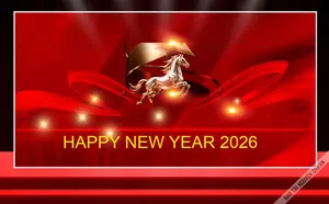 File Corel backdrop ngựa bạc happy new year 2026