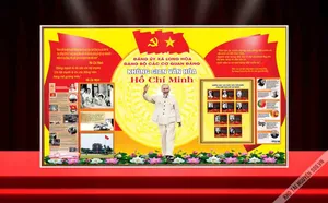 Backdrop "Không Gian Văn Hóa Hồ Chí Minh" - File CDR Sẵn Sàng Thiết Kế