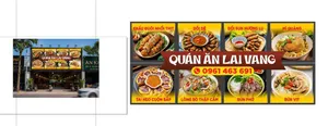 File Corel - Mẫu thiết kế bảng hiệu quán ăn Lai Vang