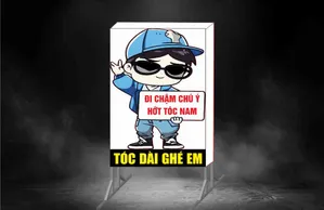 File corel -Mẫu thiết kế biển vẫy đi chậm chú ý hớt tóc nam