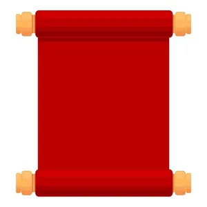 Cuốn thư  đỏ cổ điển Vector