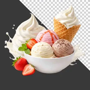 Bát Kem Nhiều Vị Hấp Dẫn - File PNG Chất Lượng Cao