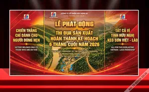 Mẫu thiết kế phông nền lễ phát động thi đua sản xuất hoàn thành kế hoạch File Corel